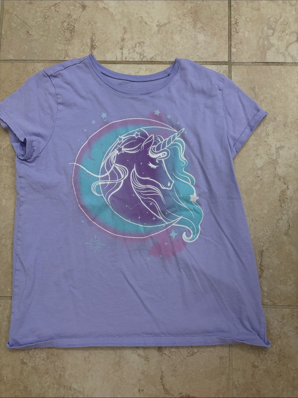 4/$12 Children’s Place Girls' Lavender Unicorn Graphic Tee